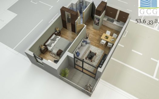 1-bedroom Condo in Saburtalo