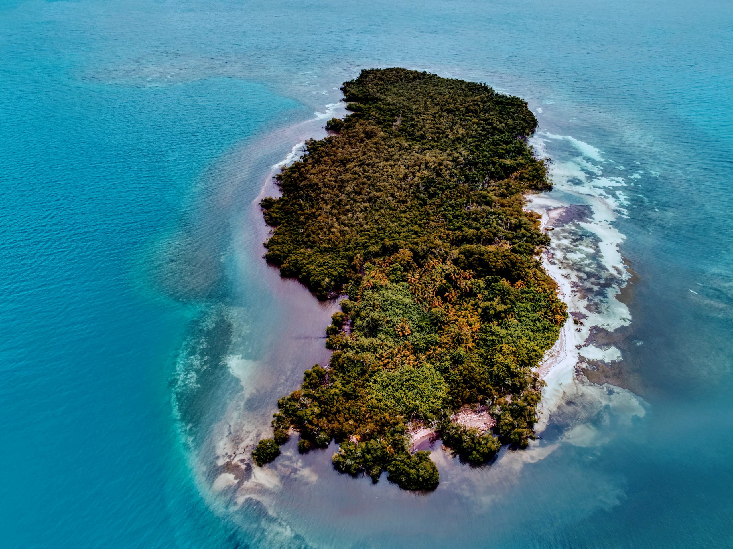 37 Acre Rainforest Island Surrounded By Blue Seas